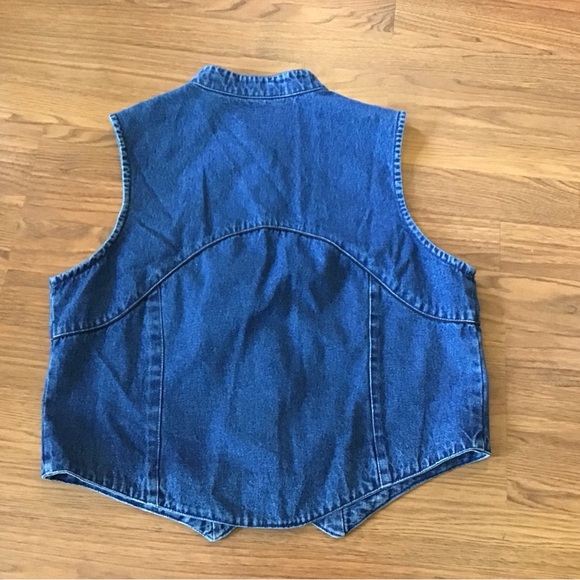 Vintage Rhythm Blue Southwest Embroidered denim vest - Picture 7 of 7